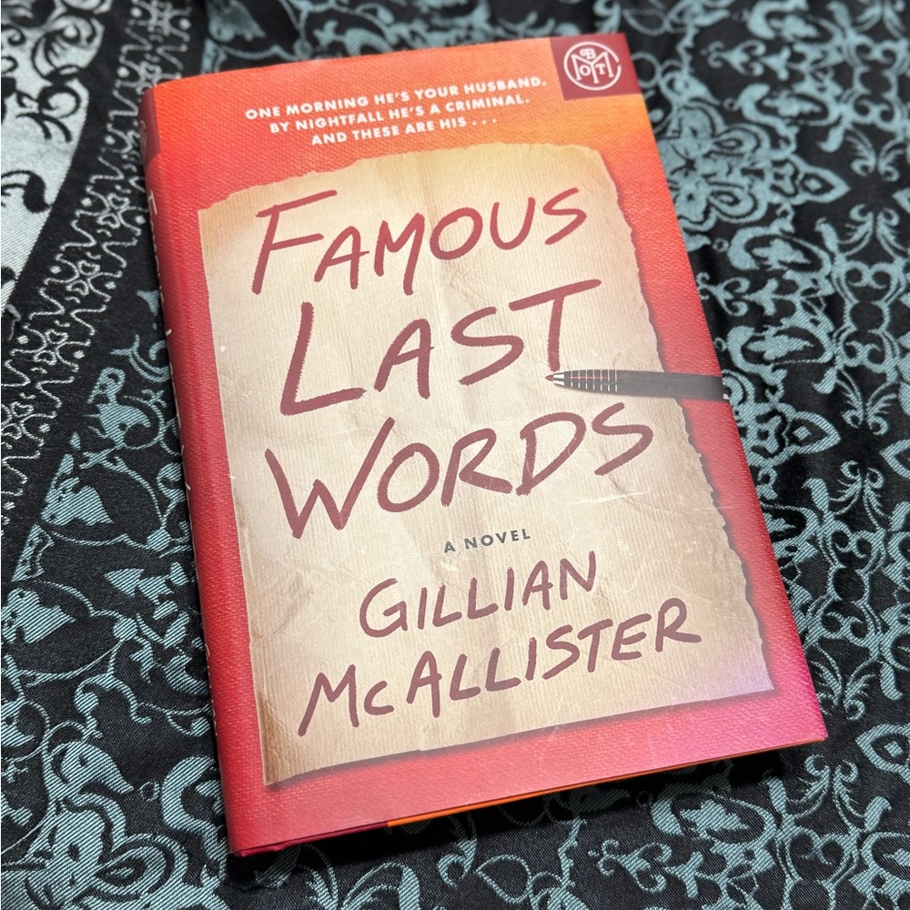 Famous Last Words - Novel by Gillian McAllister
